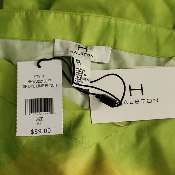 H by Halston Dip Dye Lime Punch Top Size M/L NWT - Picture 15 of 16
